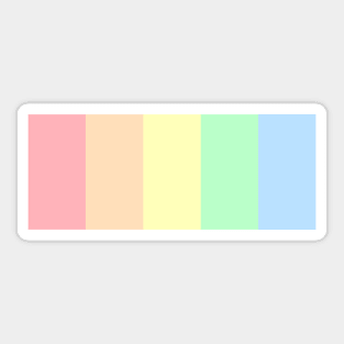 Equality rainbow in pastel colors Sticker